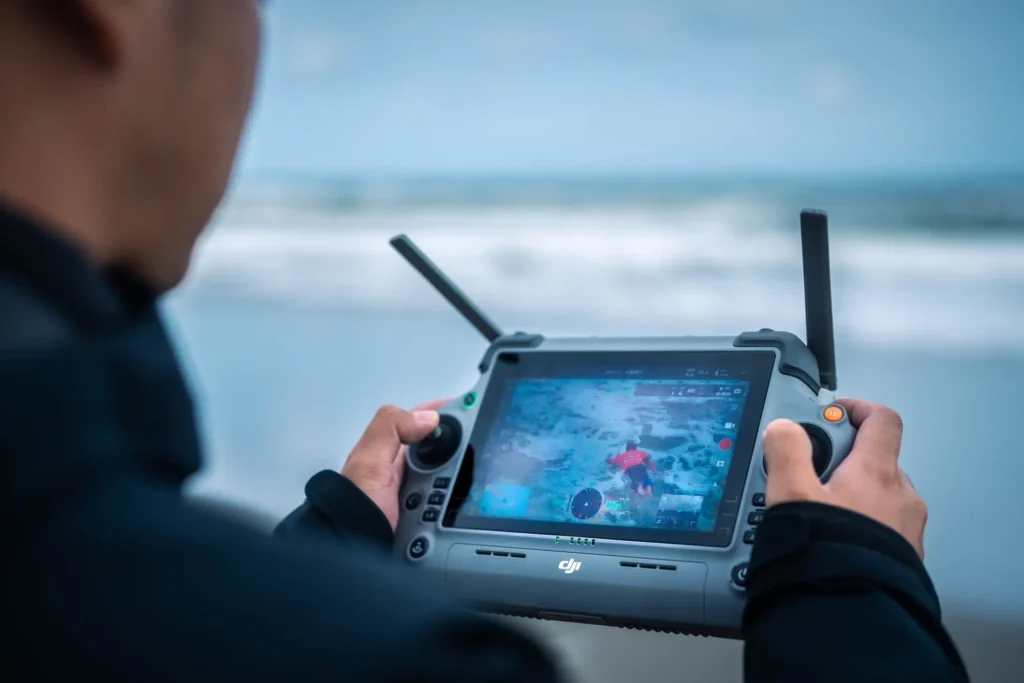 ドローンプレスデフサーフィン世界大会2025避難誘導ドローン