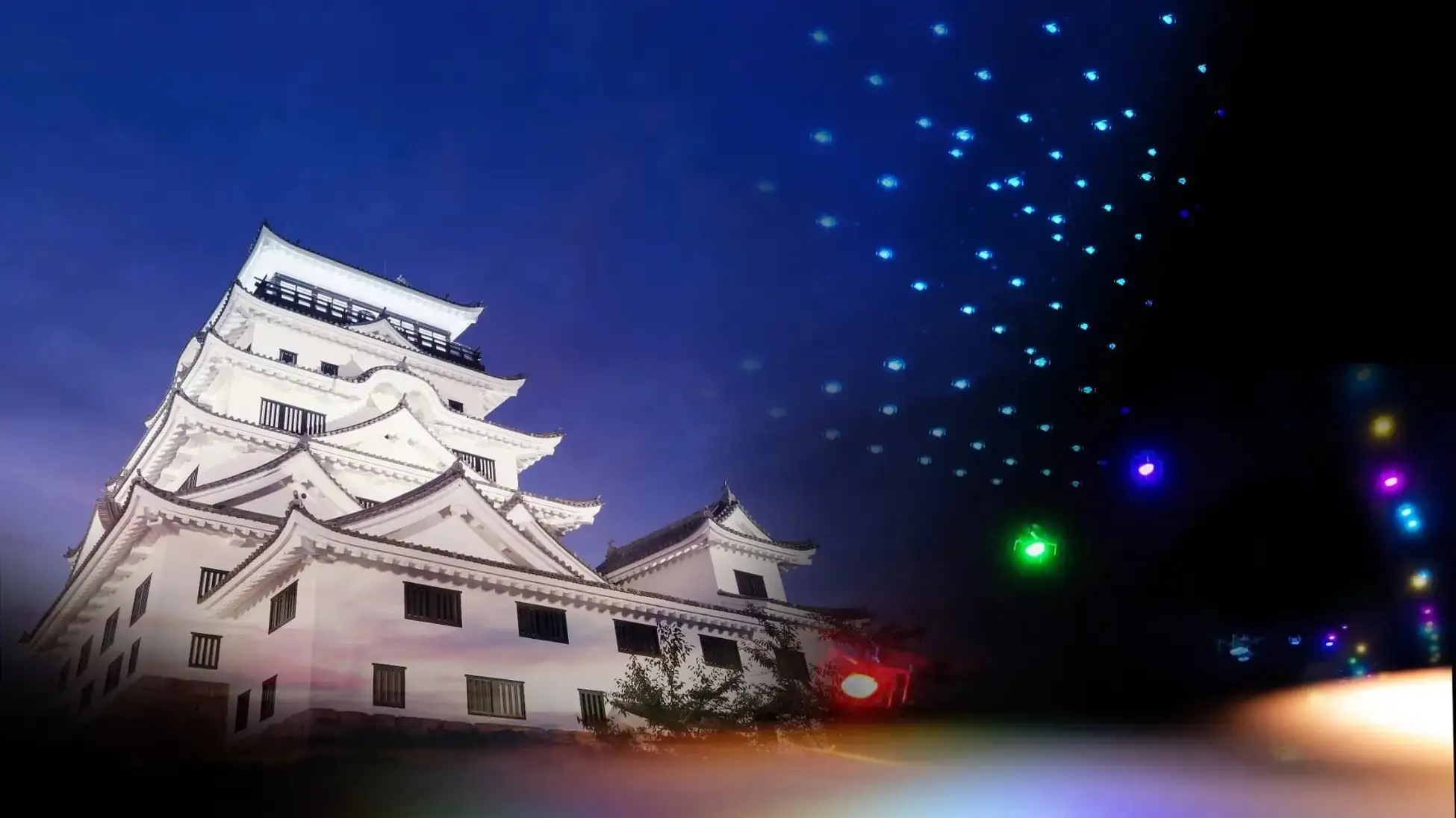 ドローンプレス,福山城,夏イベント,東武動物公園